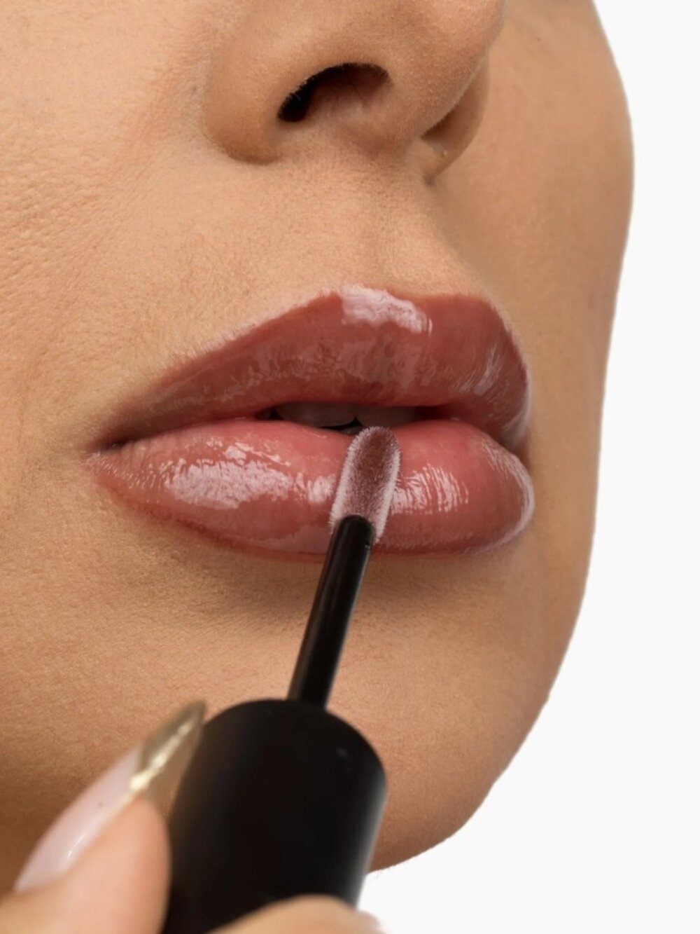 Lip Plumping Oil Chocolate Chili Brown Hydrating Tint Fuller Smooth Lip Gloss - Picture 2 of 9